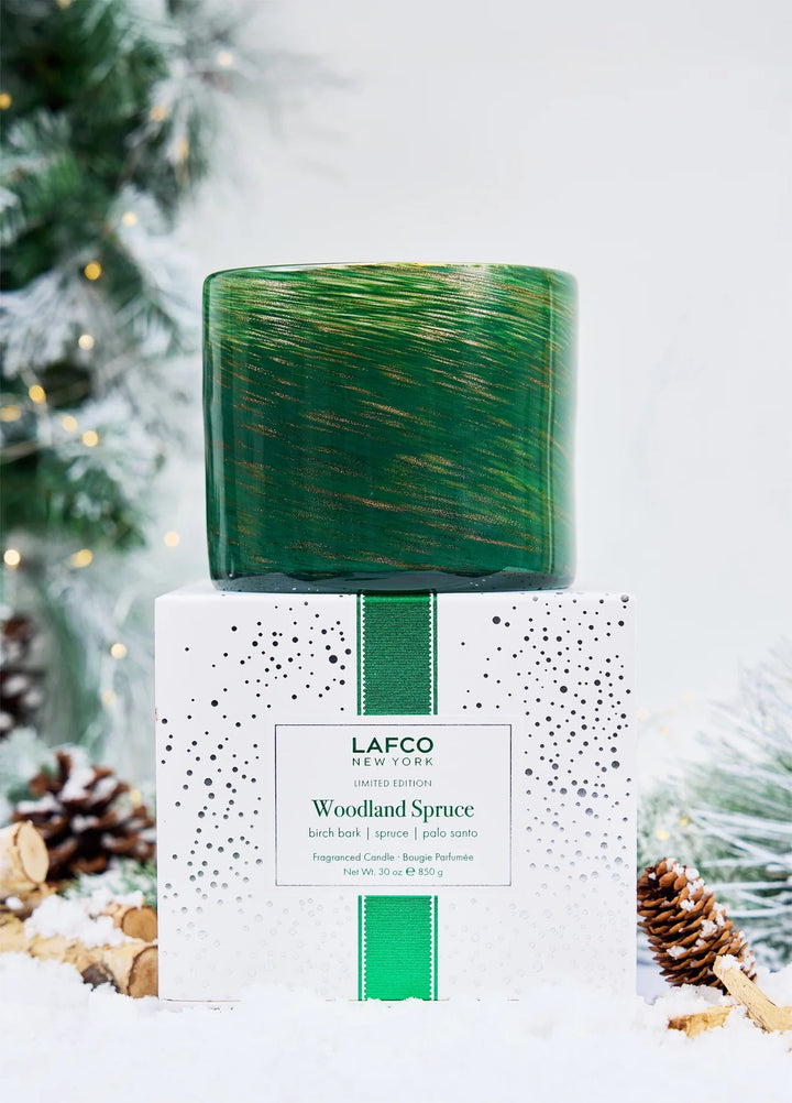 Woodland Spruce 3 Wick Candle - obligato