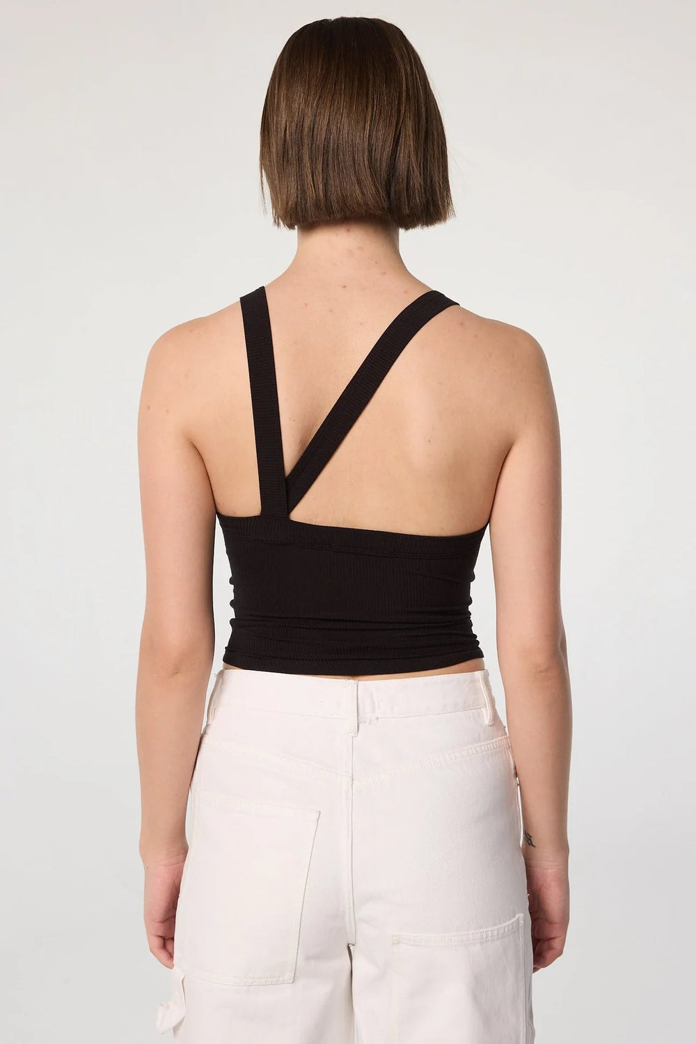 Ximeno Tank Top in Black - obligato