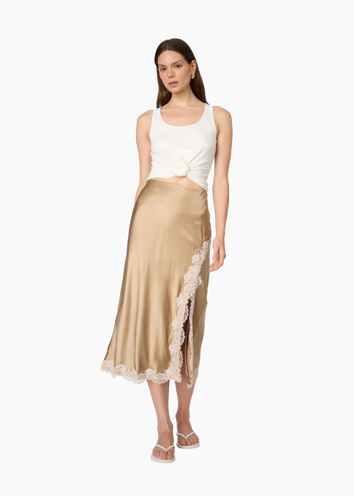 Yasmeen Rib Knit Top White - obligato