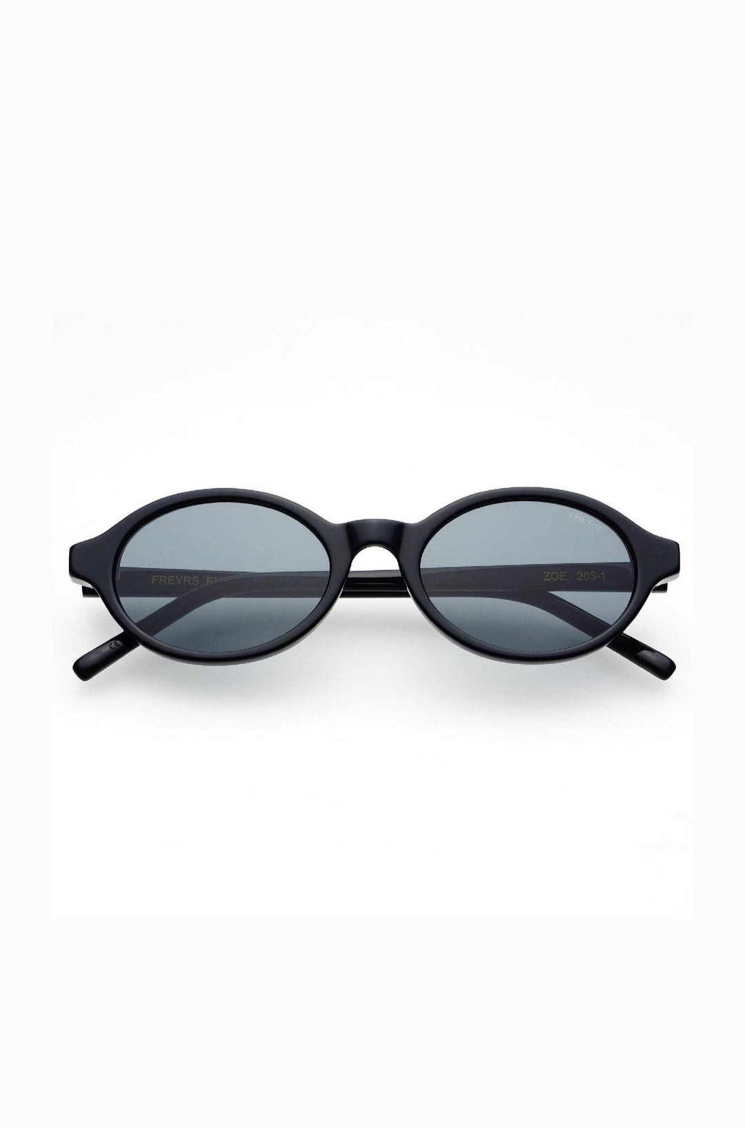 Zoe Acetate Round Womens Sunglasses : Black - obligato